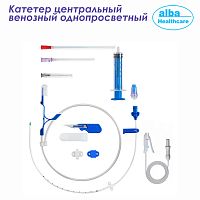 FS1111-14-20ECG Катетер центральный венозный однопросвет.,14G, 20см, ИС 7см, кабель ЭКГ