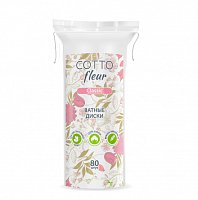 Cotto Fleur classic ватные диски, 80 шт.