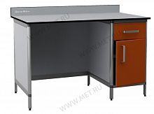 ДМ-2-006-19 Лабораторный стол с тумбой и выдвижным ящиком cправа