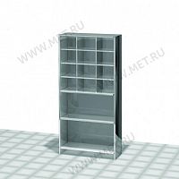 МЕТ-S08 (80*30*170) Стеллаж из хромоникелевой стали