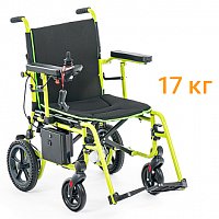 MET Compact 15 Суперлегкая электроколяска, складная, с пультом ДУ для сопровождающих лиц