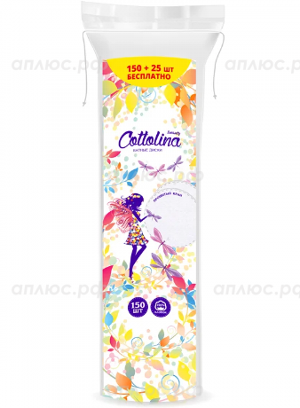Cottolina ватные диски, 150+25 шт. Cottolina ватные диски, 150+25 шт.