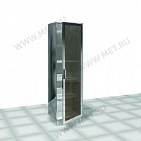 МЕT-S19 (46*46*185) Шкаф закрытый со стеклянной дверью