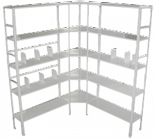 Стеллаж архивный металлический 5-ти полочный МСК-813.600.5