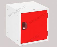 ОКК-40-1 (38*38*38)Шкаф-локер (каркас серый, дверь красная)